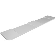 Sensi Matte White Solid Surface Double Washplane